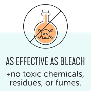 Cleaner as effective as bleach but with no toxic chemicals