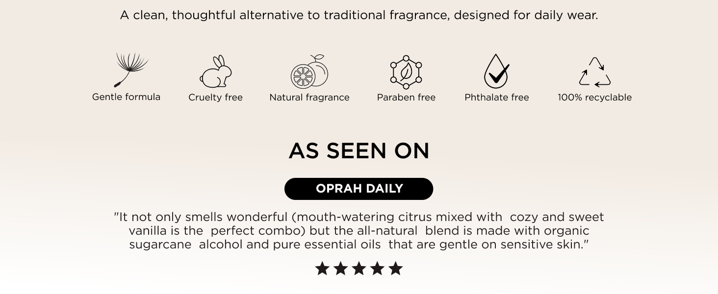 Lavanila Grapefruit healthy fragrance clean natural perfume women sensitive skin