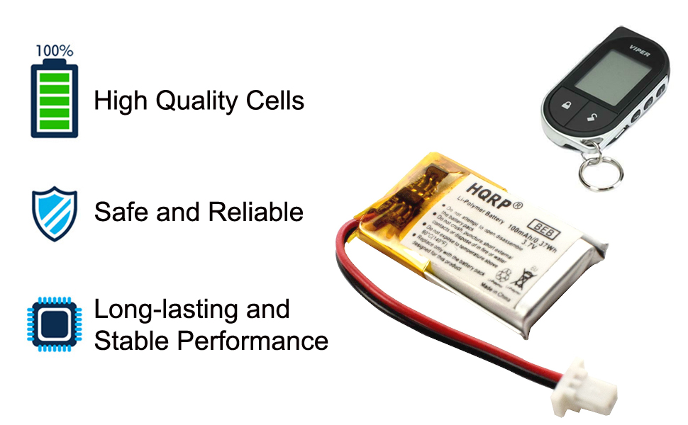 HQRP Battery Works with Viper 7756V 5706V 3706V 3806V 4606V 4706V 4806V 5606V 5806V