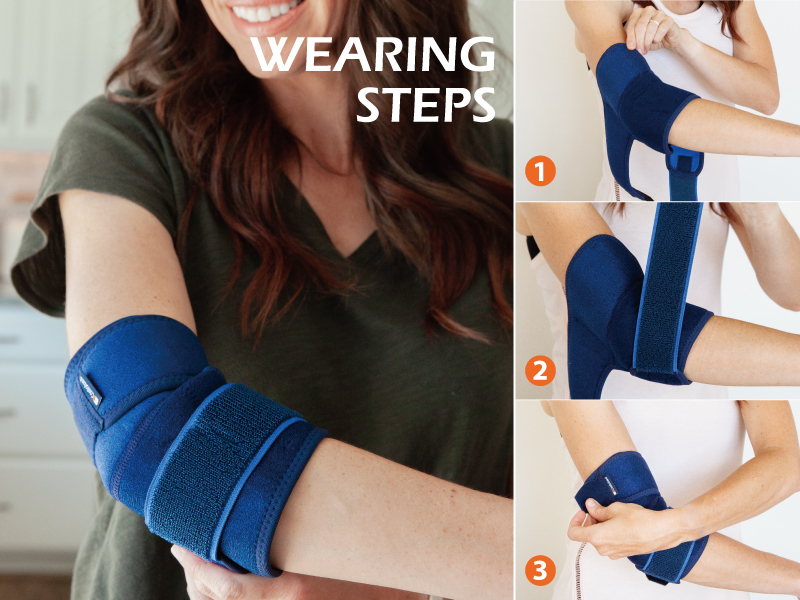 wearing steps Adjustable Elbow Support