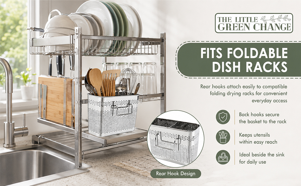 FITS FOLDABLE DISH RACKS