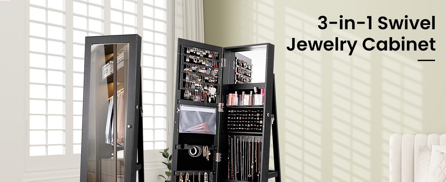 Swivel Jewelry Armoire