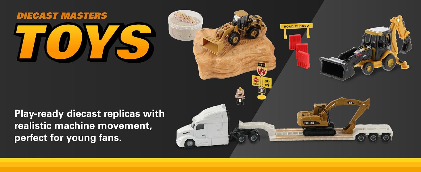 Diecast Masters Toys. Play-ready diecast replicas with realistic machine movement.
