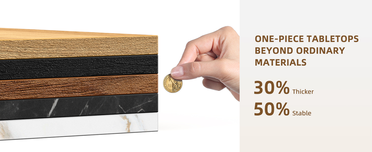 Universal Solid One-Piece Wood Table Top