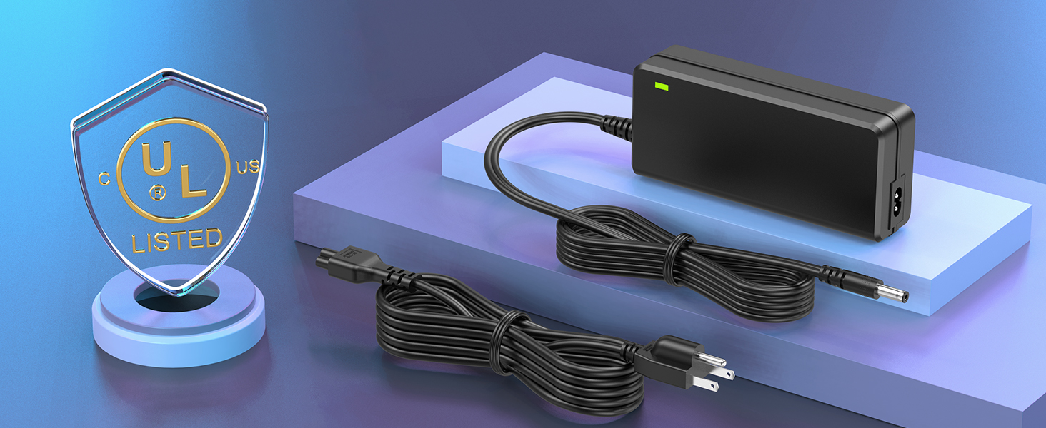 12V Replacement Charger Cord for ARCADE1UP Arcade 1up All Riser Cocktail Table