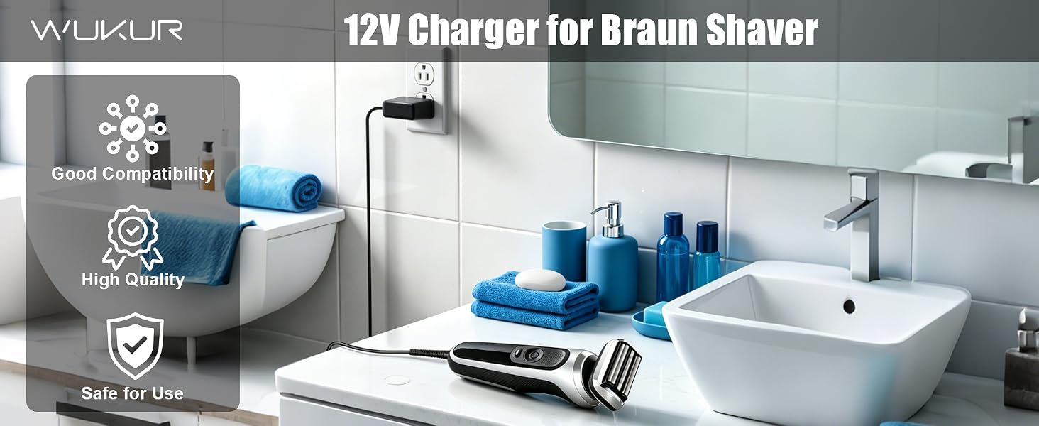 12v charger replacement for braun shaver charger
