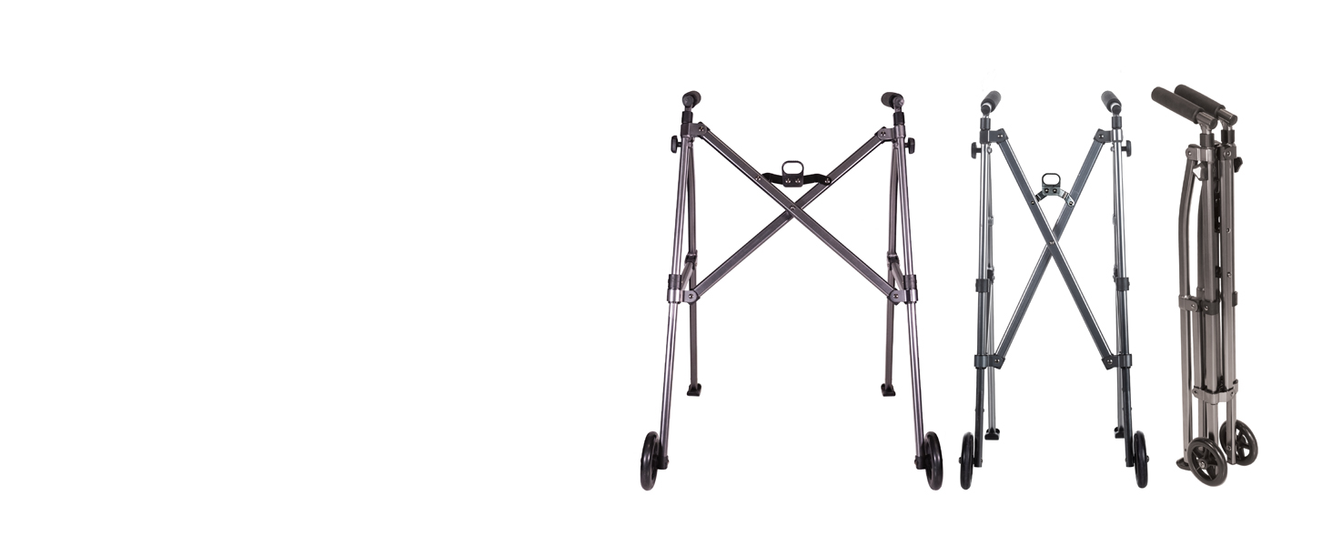 collapsible folding folding walker compact walker standard two button folding walking aid