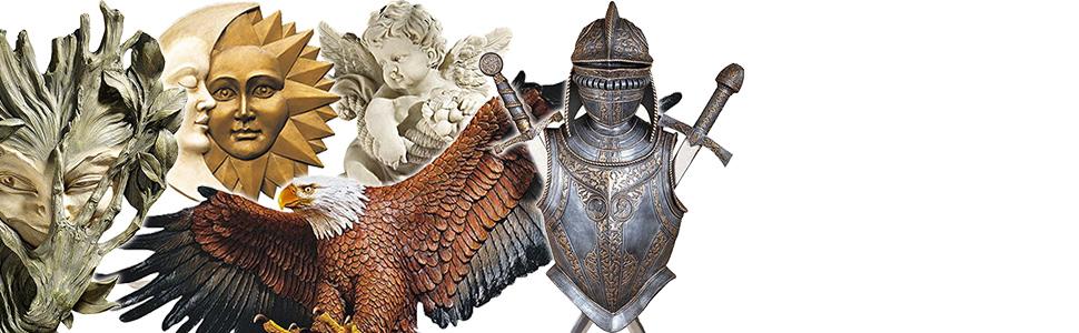 TOSCANO WALL SCULPTURES, WALL DECOR