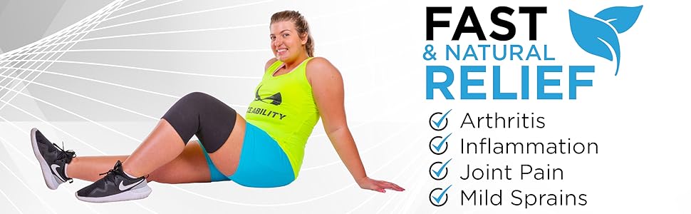 Our knee sleeve provides fast and natural relief from arthritis, inflammation, joint pain, &amp; sprains