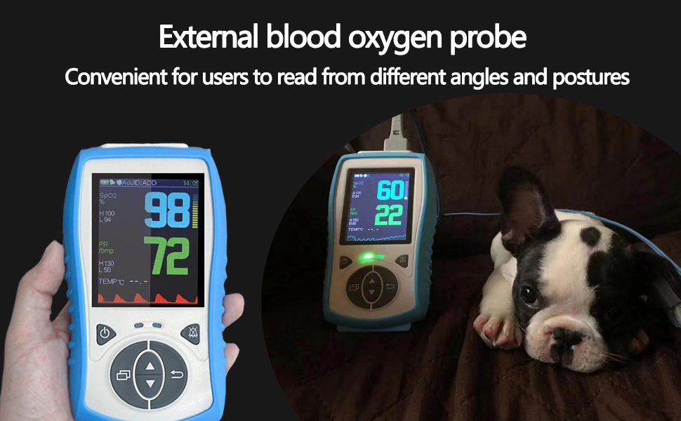 Handheld oximeter for veterinary