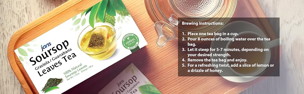 Jans Soursop Leaves Tea Banner