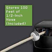 ames, tools, hose reel, autowinder, retractible, swivel, removable, wall mount, NeverLeak