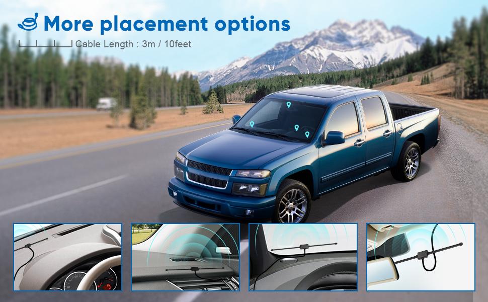 more placement options
