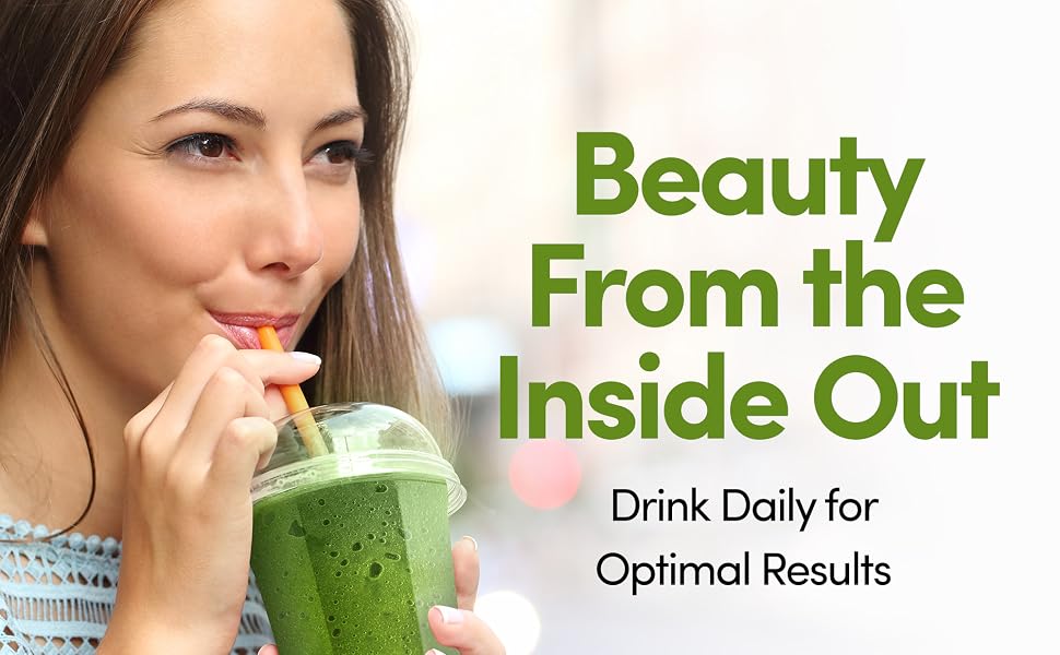 super fruits and veggies with collagen para cabello sano y piel radiante
