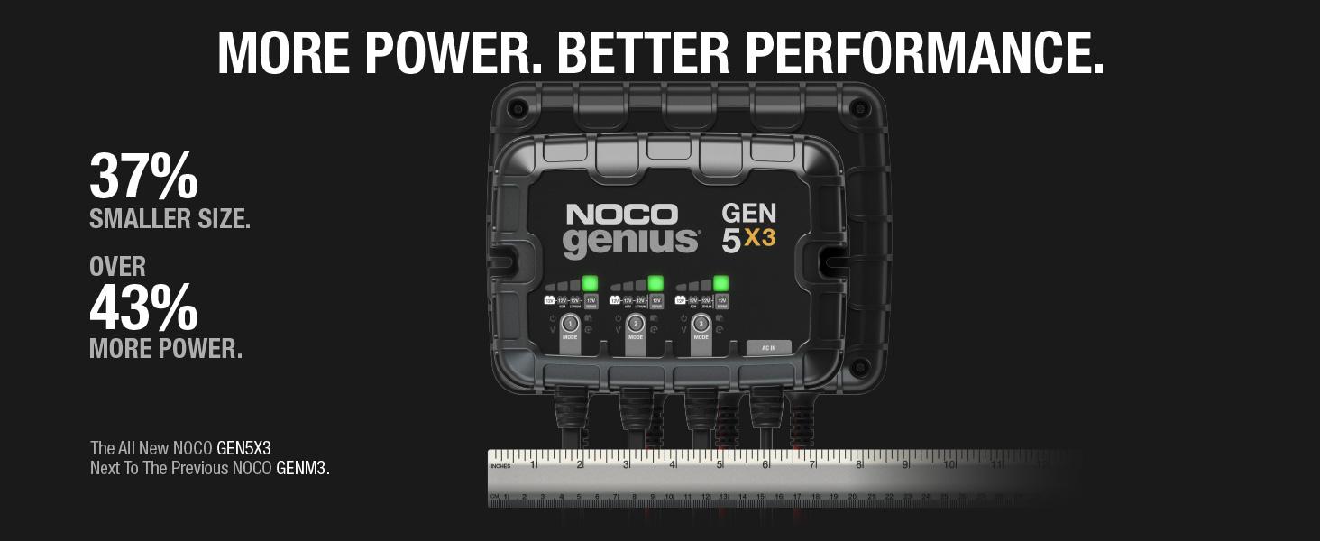 GEN5X3, 3-Bank, 15-Amp Fully-Automatic Smart Marine Charger, 12V Onboard Battery Charger