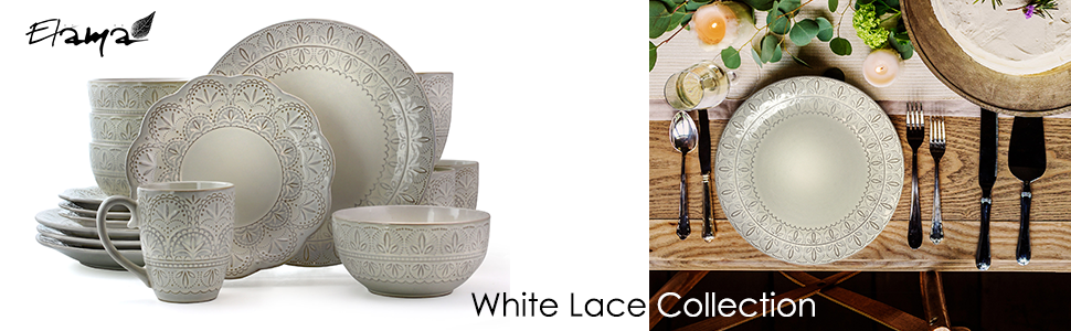 embossed stoneware dinnerware dish set microwave dishwasher safe 16 piece dining dinner set for 4