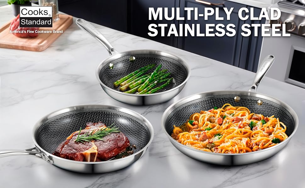 Stainless Steel Hybrid Nonstick A2
