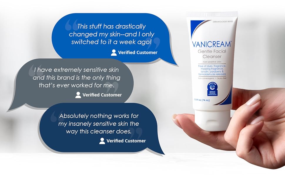 Vanicream trusted by customers with sensitive skin, cleanses and helps prevent irritation.