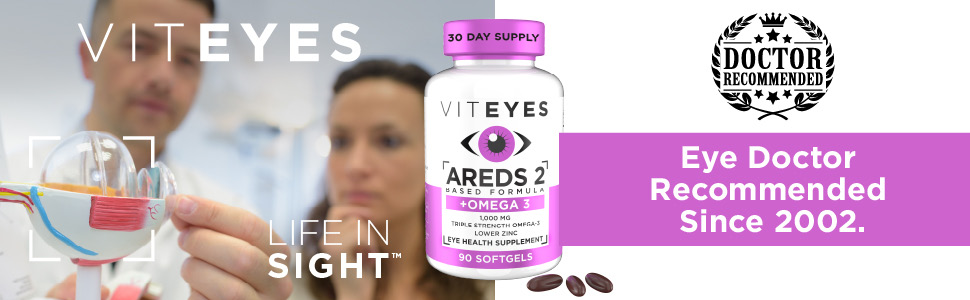 AREDS 2 + Omega-3 Formula Eye Doctor Recommended