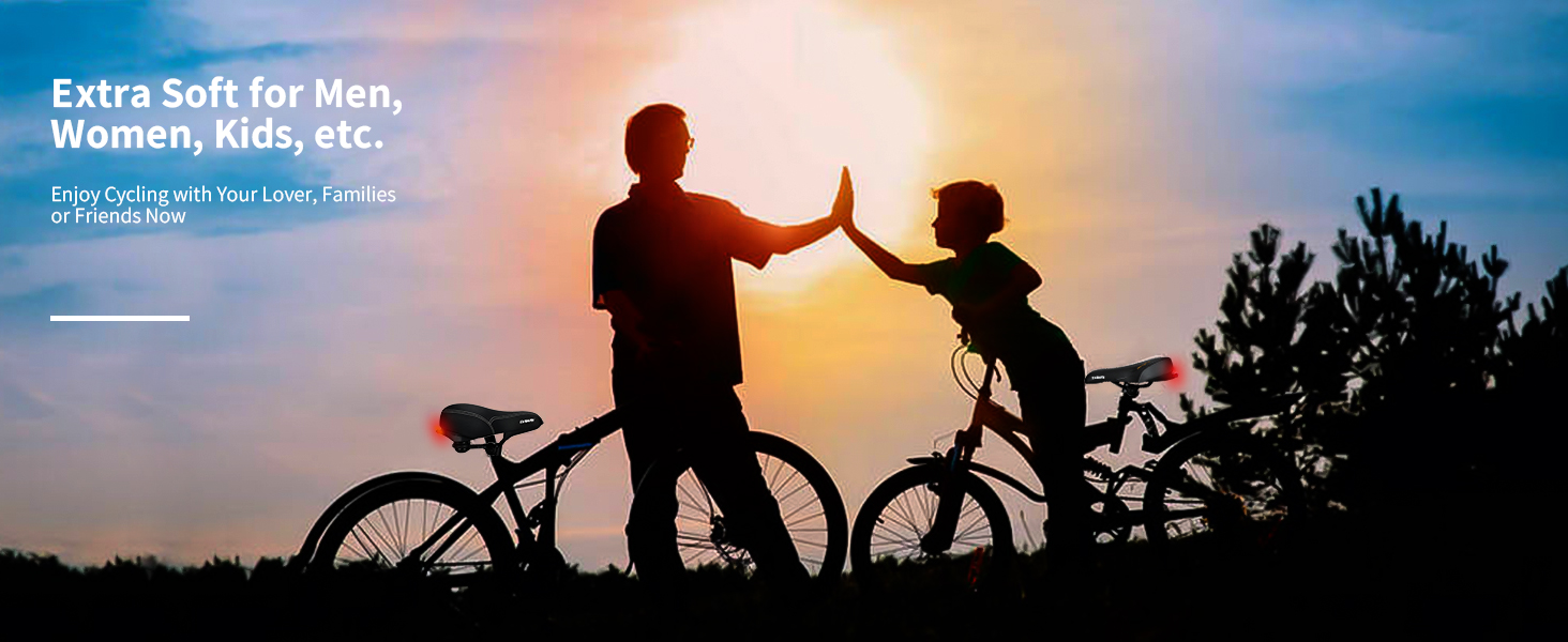 The Most Comfortable Bike Seat for Men, Women, Kids – Perfect for Family Rides!