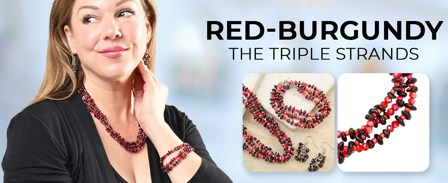 Handmade Chunky Beaded Costume Jewelry Set