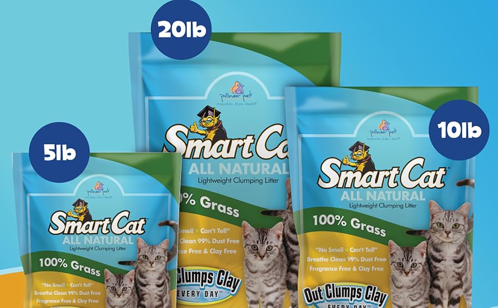 pioneer pet kitty litter odor eliminator out clumps clay dustfree blended dust free sorghum cats