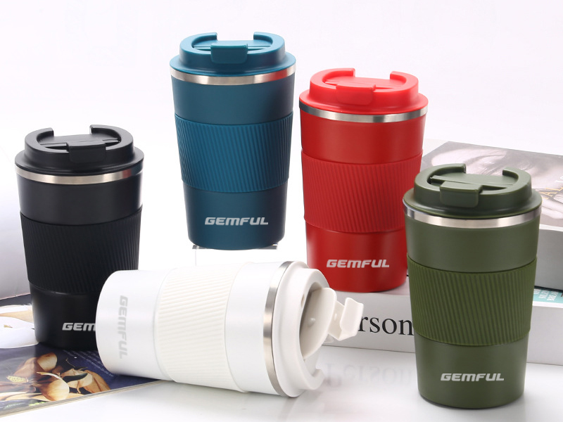 thermos is a compact coffee mug that can be used for coffee or tea.