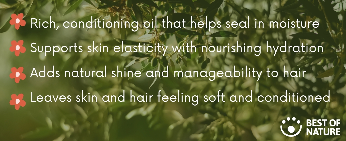 Best of Nature Olive Oil – nutrient-rich, moisturizing oil for skin care and massage