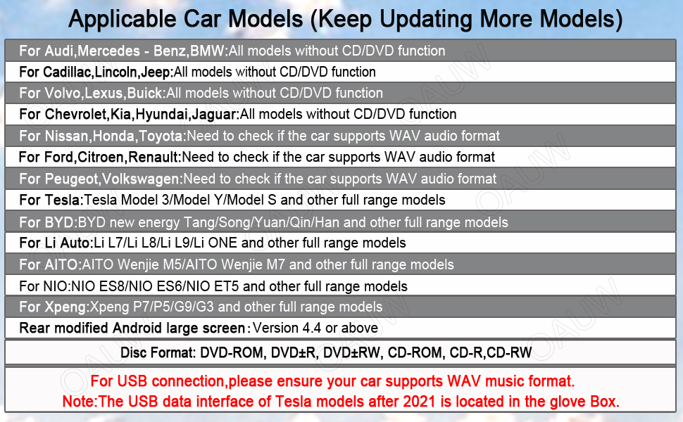 High Quality USB Car CD Player