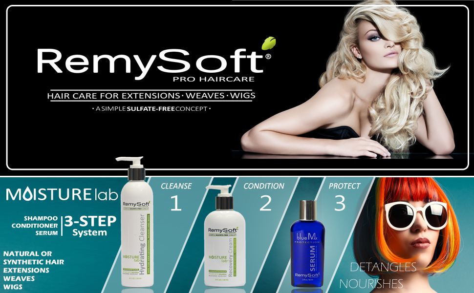 remysoft wig hair extension shampoo conditioner serum