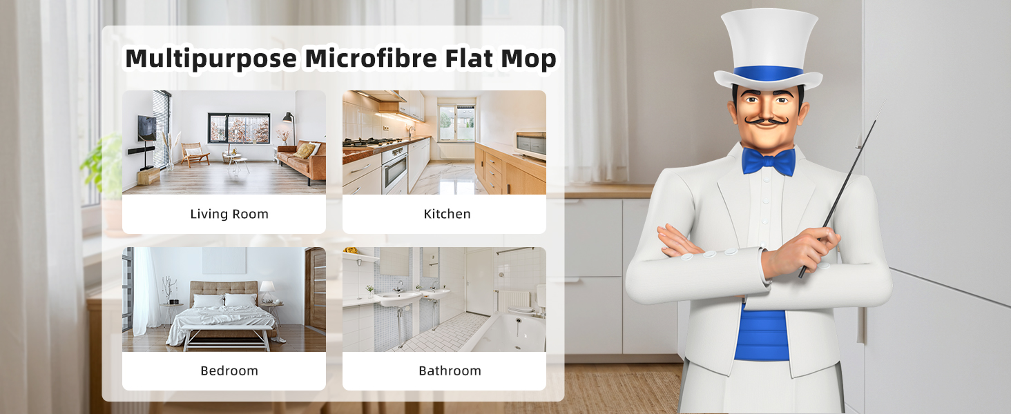 MR.SIGA MICROFIBER FLAT MOP