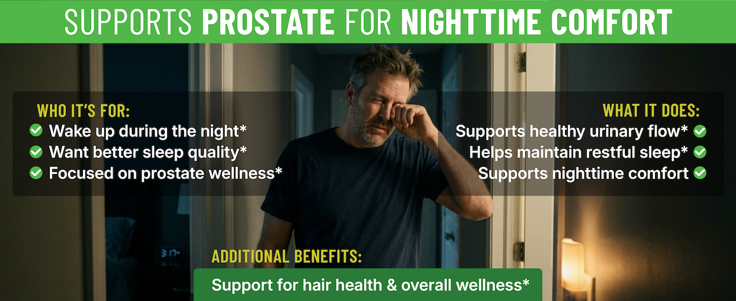 Supports Prostate for Nighttime Comfort
