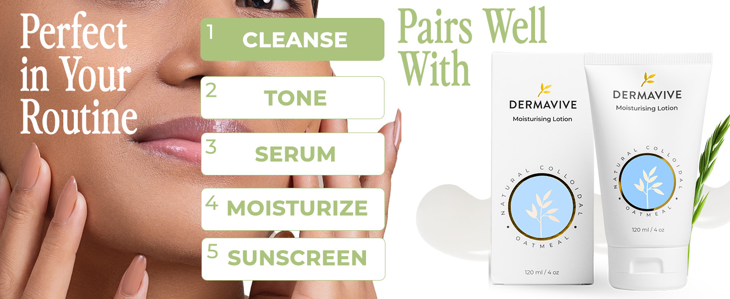 Perfect Pair with Dermavive Moisturizing Lotion