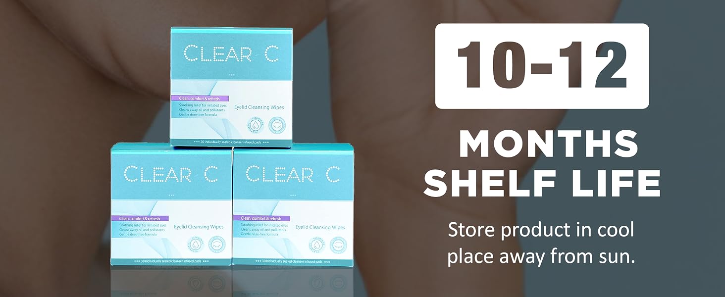Clear C Eyelid Wipes