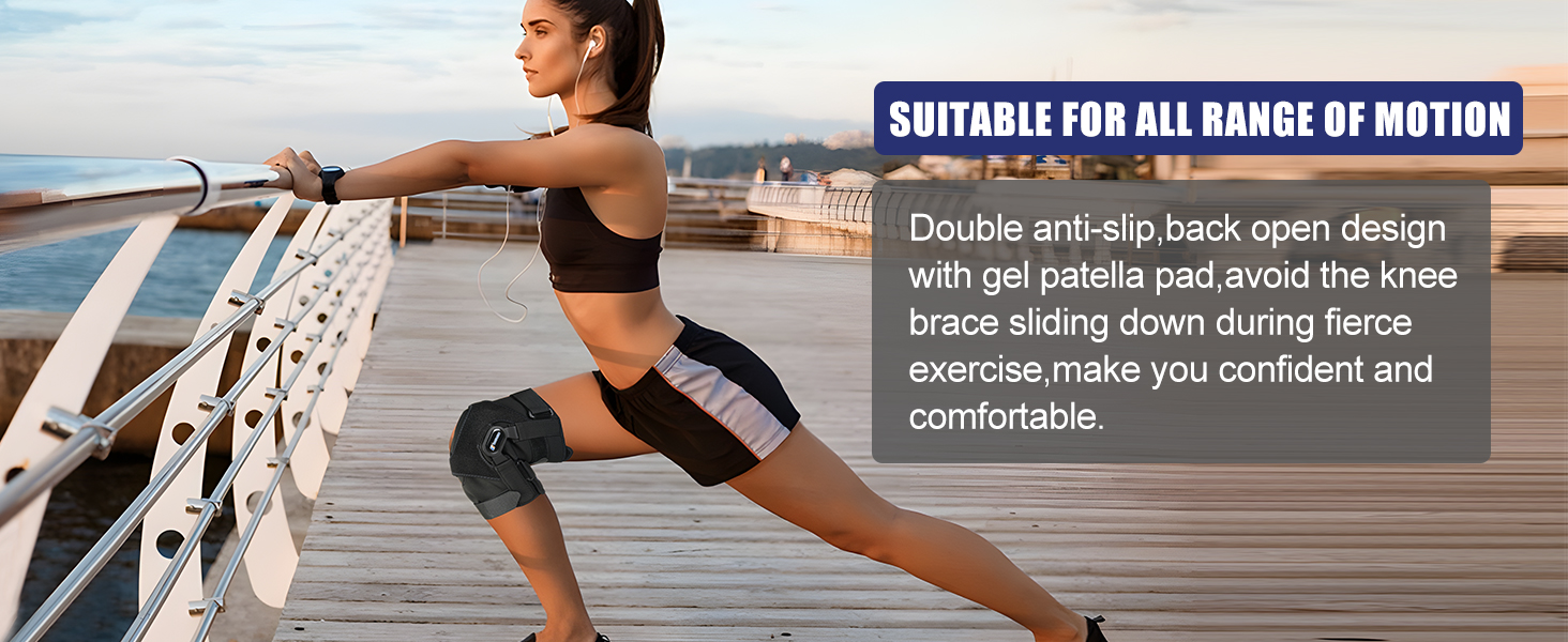gel patella support hinged knee brace
