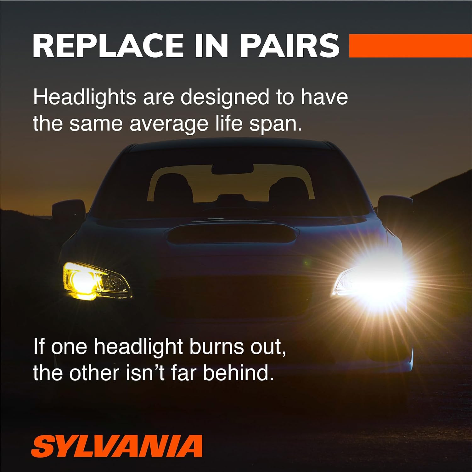 SYLVANIA - 9005 XtraVision Halogen Headlight Bulb - High-Performance Car Headlight - Halogen Light with No Glare - For Automotive - 2 Bulbs