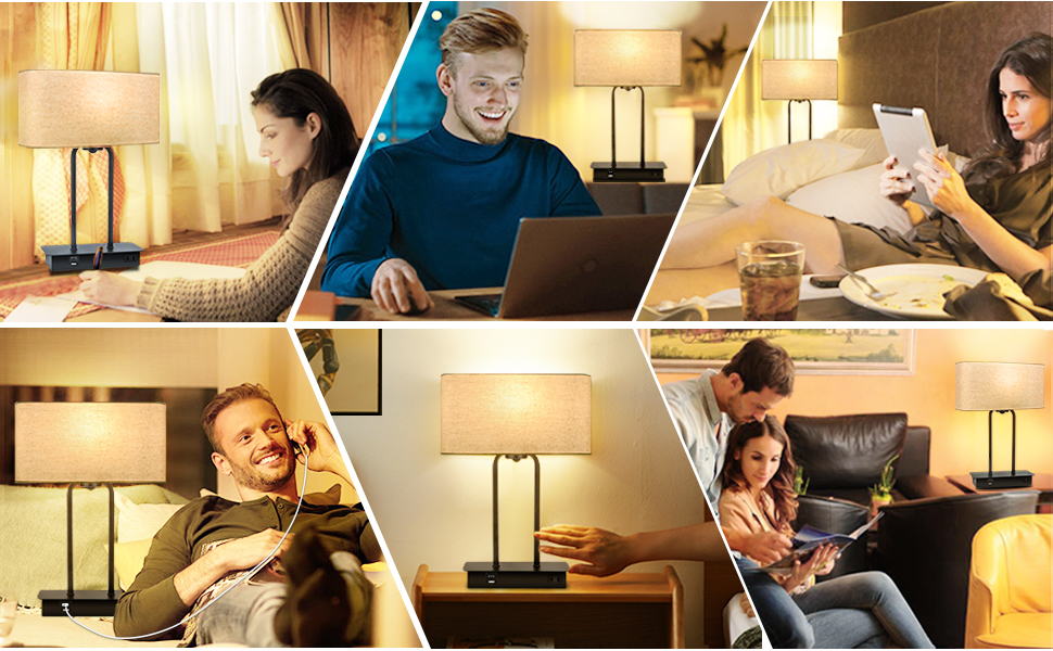 lamps with charging station