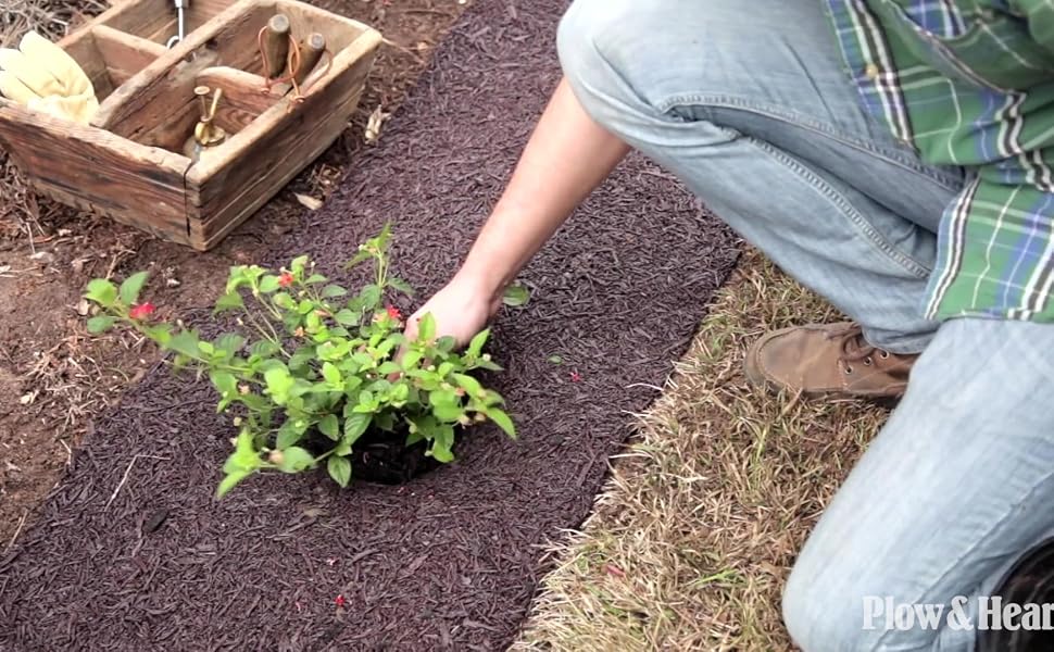Permanent Mulch Border, landscape yard and garden, perma mulch pathways,garden accessories