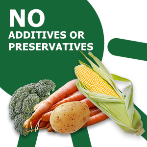 No preservatives or additives, Dehydrated Vegetables, Mother Earth Products