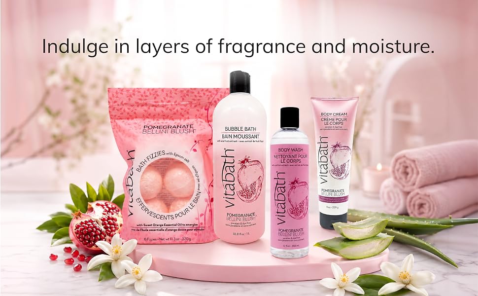 Vitabath Pomegranate Bellini Blush Body Wash 3
