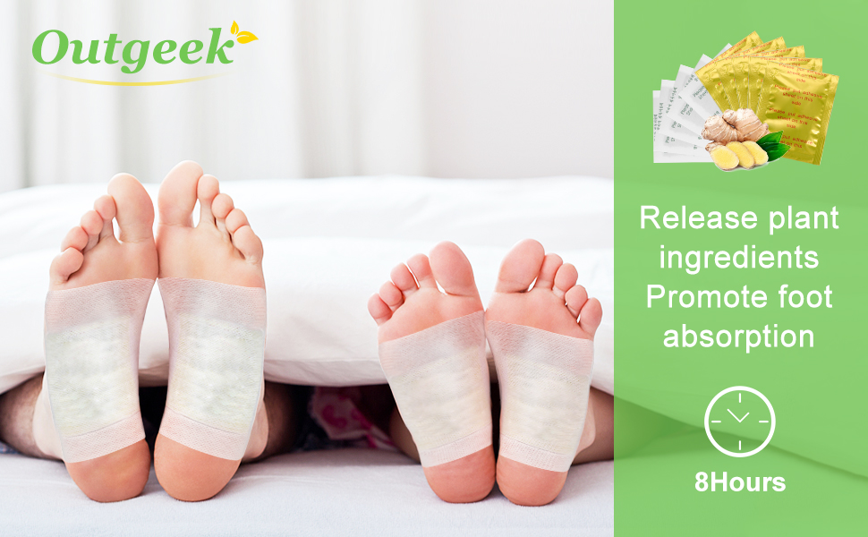 Put on a foot pad before going to bed and wait for 6 to 8 hours.