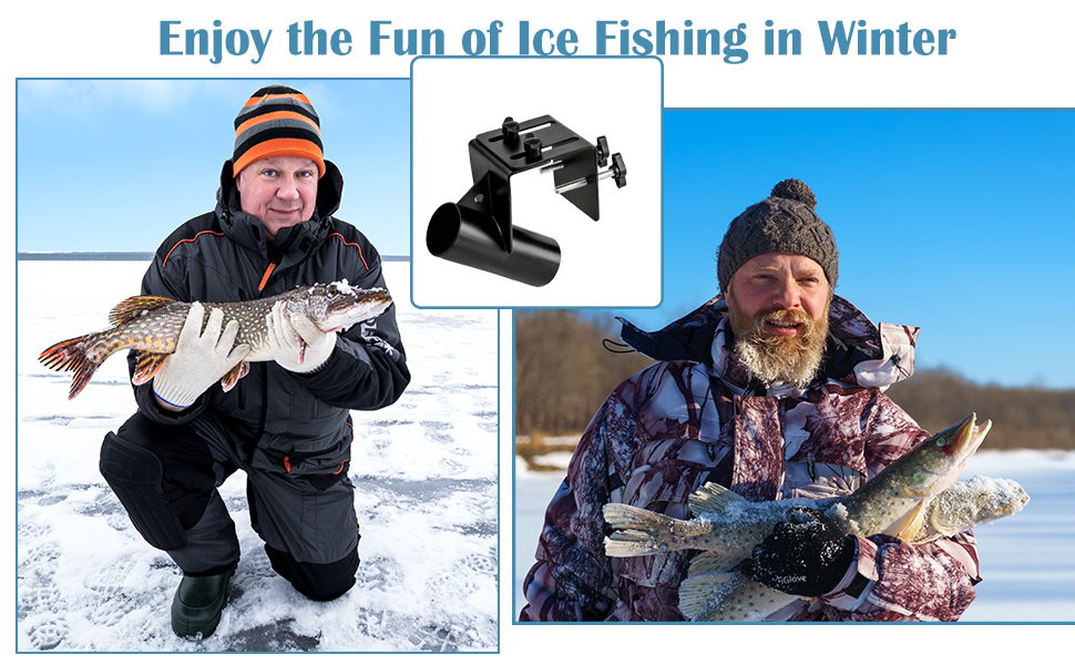 Compatible Hands-Free Ice Fishing Pole Holder