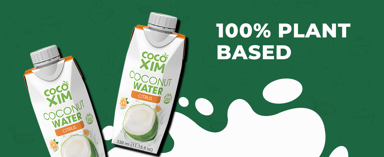 coconut water, citrus drink, natural hydration, post-workout refreshment, low calorie, clean energy