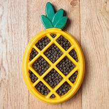Pineapple slow feeder bowl