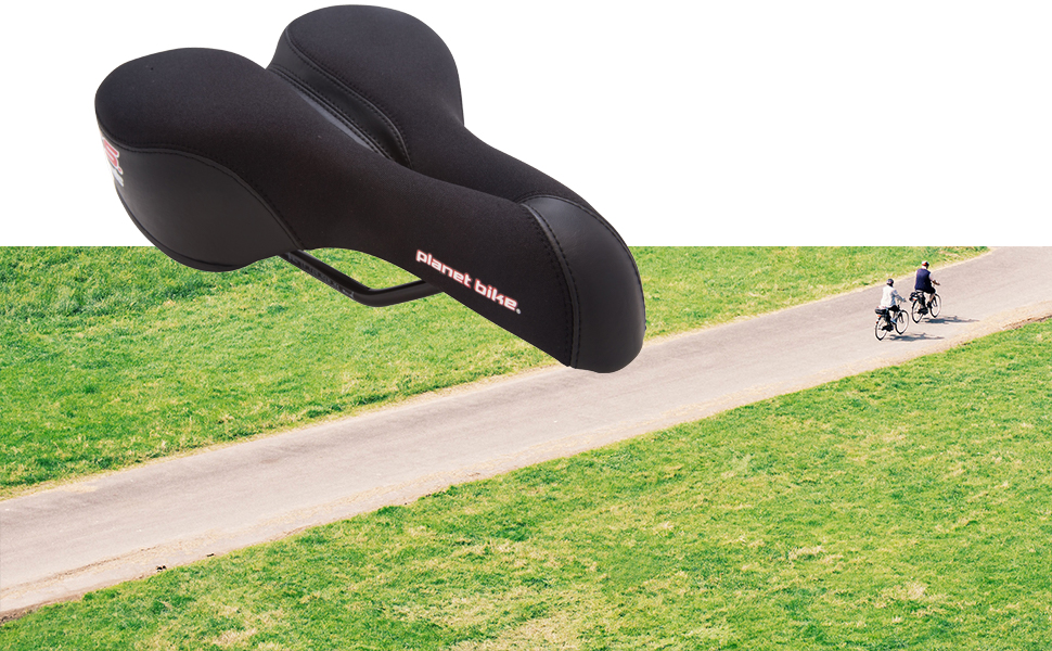 comfort bike seat, comfortable bike saddle, soft bike seat, soft seat, anatomic relief bike seat