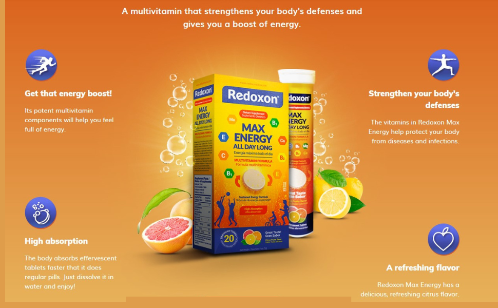 Redoxon, Vitamins, Vitamin C, Zinc, Faster Absorption