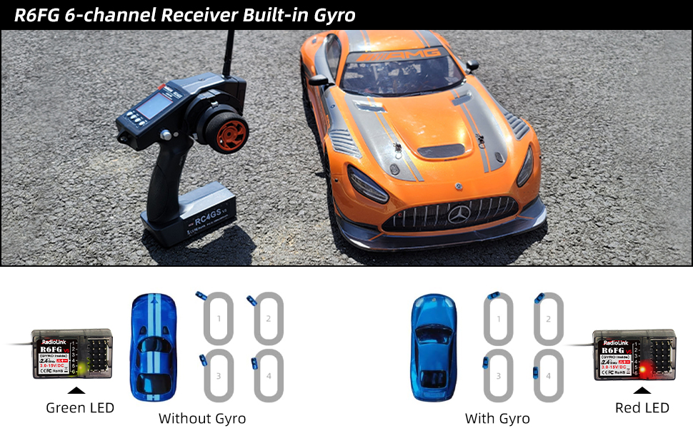 R6FG gyro rc receiver