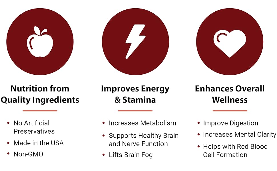 nutrition from quality ingredients, improves energy and stamina, enhances overall wellness