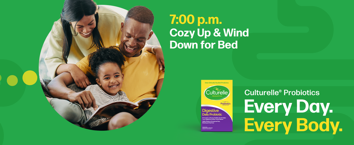 Culturelle Daily Probiotics For Digestive Health + Prebiotics for Women Men Gas Diarrhea