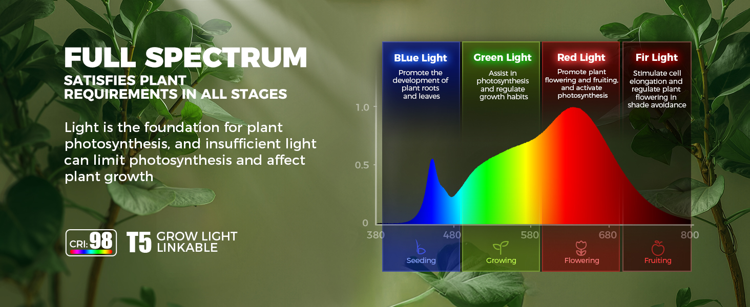 T5 grow light yellow
